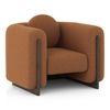 Reno Lounge Chair in Rust Himalaya Boucle Colour