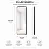 The Artment Vista Black Arch Frame Unbreakable Floor Mirror For Home (155 X 45 CM)