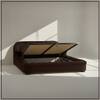Casa Haven Relax Queen Size Bed in velvet With Engineered Hardwood Frame & Hydraulic Storage