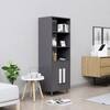 Hexa Engineered Wood Bookshelf Multipurpose Storage Rack in Slate Grey Colour