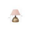 Kyndall Antique Brass Metal Table Lamp