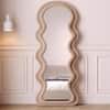 The Artment Brown Ripple Edge Unbreakable Floor Mirror For Home (170 X 70 CM)