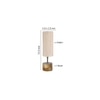 Juliana off-white cotton & solid wood table lamp