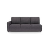 Apollo Compact Sofa (Colour : Steel, Cushion : Soft, Back Type : Regular, Seating Capacity : Right Aligned 3 Seater + Right Aligned Chaise + Ottoman)