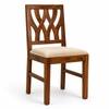Globally Indian Prisha Solid Sheesham Wood 6 Seater Dining Table Set 6 Chairs Beige