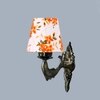 Devansh Metal Electric Wall Light in Antique Gold Colour with Multi Shade Count of 1 Light