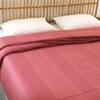 Herringbone 1 Single Duvet Cover with Maroon  colour