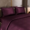 Stoa Paris Satin Comforter King Size with 2 Pillow Covers, 300TC Comforter Set Covers, Burgundy Bliss