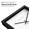 Precision Minute Markers Square Wall Clock