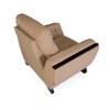 Davos 1 Seater Leatherette Sole in Mushroom Beige Colour