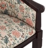 Florence Solid Wood Lounge Chair in Calico Floral Colour