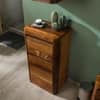 Gape Solid Wood One Drawer On Door Cabinet In Provincial Teak Finish