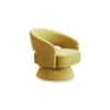 Aracell Solid Wood Accent Chair in Yellow Colour