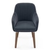 Rochelle Lounge Chair in Marengo Grey Velvet Colour