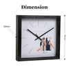 Gemini Zodiac Wooden Wall Clock with Playful Illustration