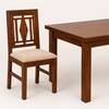 Globally Indian Ananta Solid Sheesham Wood 6 Seater Dining Table Set 6 Chairs Beige