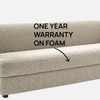 Elegantensemble Wood 3 Seater With Upholstery Non Storage Sofa In White Colour