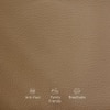 Blos 2 Seater Leatherette Sole in Mushroom Brown Colour