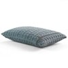 Colette Blue Grey Cotton Knitted Cushion Cover 12X20 Inches