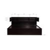 Euthenia Solid Wood Queen Size Drawer Storage Bed In Melamine Finish