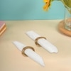 Metalsmith Metal Napkin Ring Set of 2 Gold Finish Dining Table Accessory