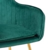 Hilsa Fabric Accent Chair in Green Colour