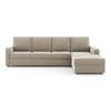 Apollo Fabric Sofa (Colour : Oyster Beige, Seating Capacity : Right Aligned 3 Seater, Cushion Type : Soft, Back Type: Regular Back)