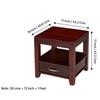 Kassel Sheesham Wood Contemporary Bedside Table End Table In Honey Finish