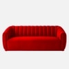 Rosa Fabric Sofa (Red)