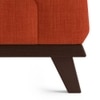 Granada Premium 2 Seater Fabric Sofa in Lava Colour