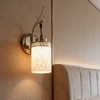 Eliante Modern Wall Lights Mild Steel & Glass Material Gold & White Finish
