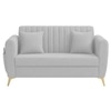 Daraco Velvet 2 Seater Sofa in Grey Color