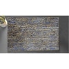 Clare Blue Solid Natural Fiber 23x15 inches Anti-Skid Bath Mat