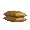Stoa Paris Satin Pillow Covers,  Premium Plain Pillow Cover Set of 2, 68L x 45W cms - Eternal Glow