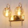 Eliante Modern Wall Lights Mild Steel & Glass Material Gold & Champaign Finish