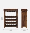 Anhandler Sheesham Wood Bar Cabinet In Provincial Teak Finish By Mudramark