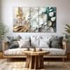 The Castle Decor White Flower European Wall Art Framed Painting 27x48 Inch