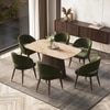 Nola Compact 6 Seater Dining Table With 6 Celia Dining Chair