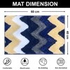 Luxe Home Macau Stripe Bath Mat (40x60 cm)- Blue