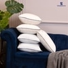 Fibrom 4 Pcs Quilted Back Support Cushions 16 X 16 Inches