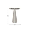 Metalsmith Metal Side Table in Silver Finish