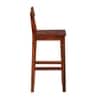 Zewar Sheesham Wood Bar Chair in Honey Oak Finish