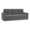 Apollo Sofa Set (Colour : Ash Grey Velvet, Cushion : Hard, Back Type : High Back, Seater : 3+1+1)