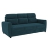 Alvaro Velvet 3 Seater Sofa T Blue Color