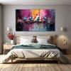 The Castle Decor Birds Art Wall Painting Wooden Framed Digital Painting 27x48 Inch (Style 1)