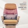 Kepler Brooks Divine Premium Composite Leather Chair in Brown Colour