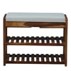 Shoe Rack Bench In Sheesham Wood Finsih