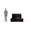 Kamira Solid Wood Queen Size Drawer Storage Bed In Melamine Finish