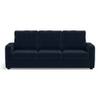 Apollo Sofa Set (Colour : Sea Port Blue Velvet, Cushion : Hard, Back Type : High Back, Seater : 3+1+1)