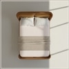 Valerio Duo-Panel Luxe King Size Bed in Mustard colour Velvet with Oak wood Frame